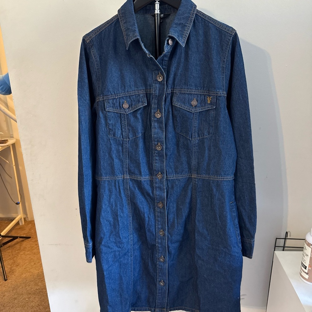 Frye Blue Denim Mini Dress